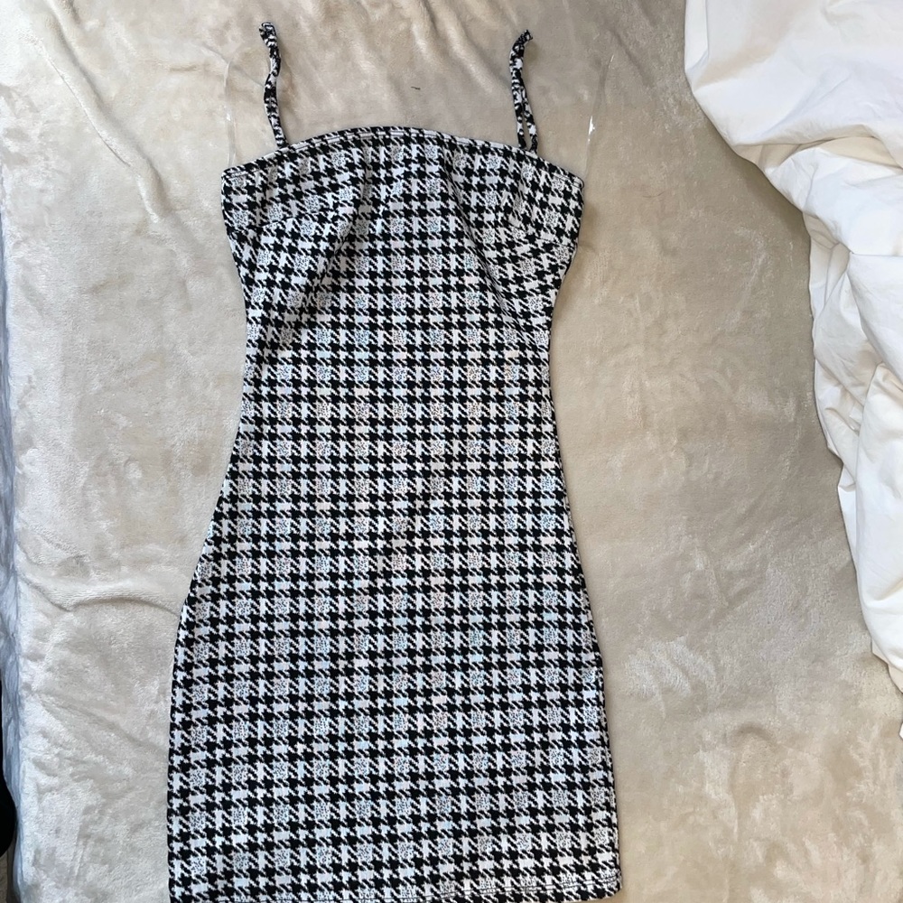 Tight checkered dress